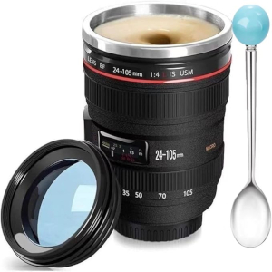 Camera Lens Coffee Cup