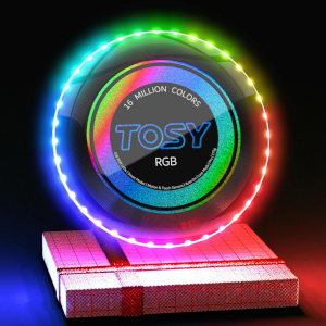 Glow in the Dark RGB Flying Disc