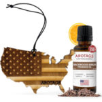 Wooden USA Flag Car Air Freshener